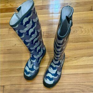 Classic Designer Camouflage Rain Boots from Saxon Shoes, Richmond VA
